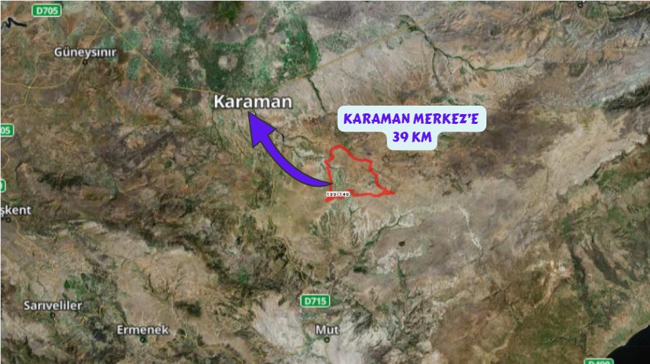 KARAMAN MERKEZ GÜLDERE 3.703 M² TARLAMIZ SATILIKTIR. - KARAMAN MERKEZ fotoğraf 6